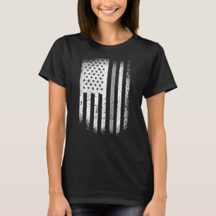 Correctional Officer American Flag Silver Line T-Shirt