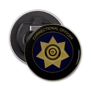 Correctional Officer Badge G02-Round Bottle Opener