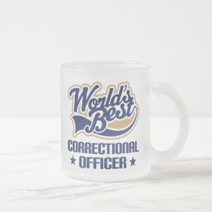 Correctional Officer Gift Frosted Glass Coffee Mug