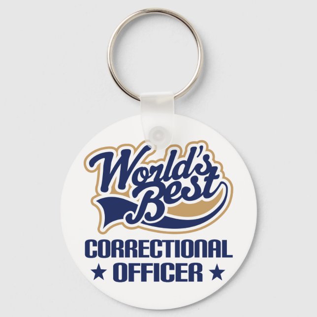Correctional Officer Gift Key Ring (Front)