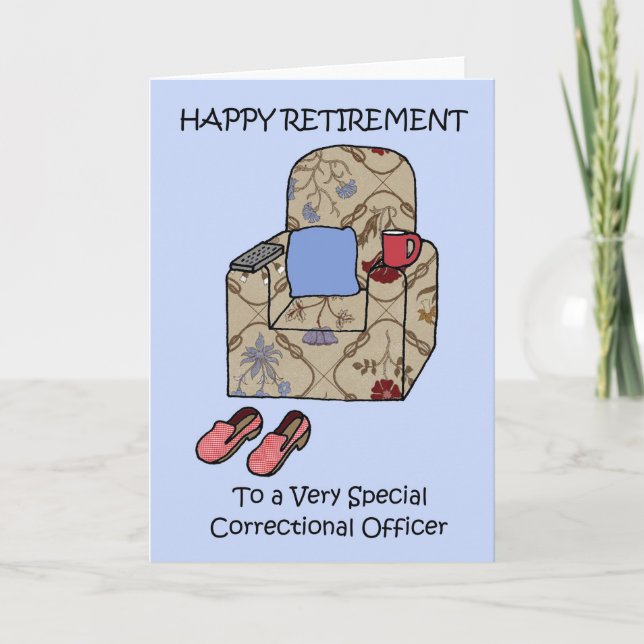 Correctional Officer Happy Retirement Card (Front)