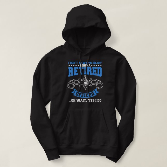 Correctional Officer Prison Retired Jail Police Re Hoodie (Design Front)