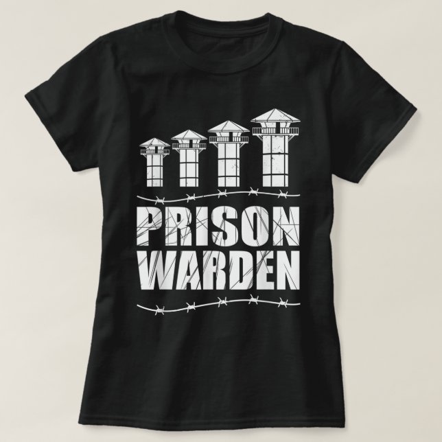 Correctional Officer - Prison Warden - Prison Guar T-Shirt (Design Front)