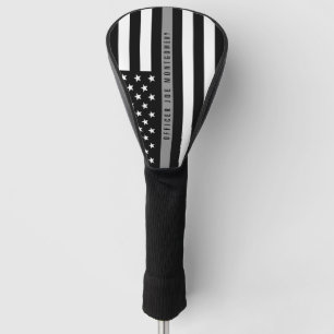 Correctional Officer Thin Grey Line Flag Monogram Golf Head Cover