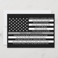 Correctional Officers Prayer Thin Grey Line Thank
