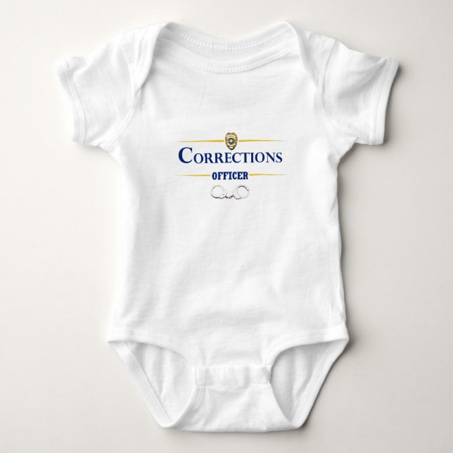 Corrections Officer 3 Baby Bodysuit (Front)