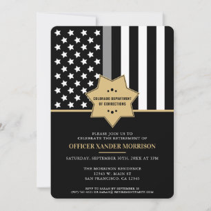 Corrections Officer Law Enforcement Retirement Invitation