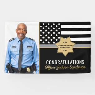 Corrections Officer Retirement Silver Line Photo Banner
