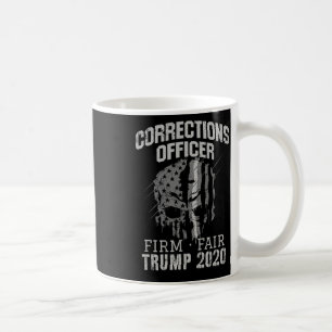 Corrections Officer Trump Thin Silver Line Officer Coffee Mug