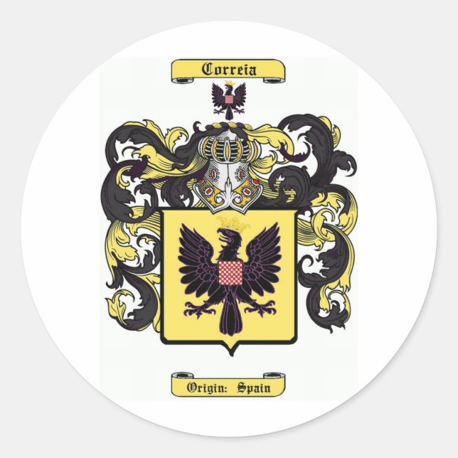 correia classic round sticker (Front)