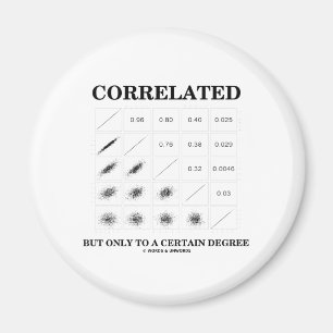 Correlated But Only To A Certain Degree (Stats) Magnet