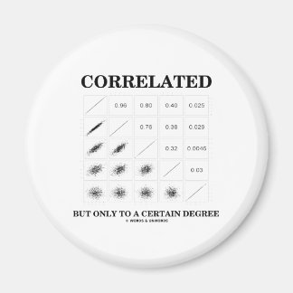 Correlated But Only To A Certain Degree (Stats) Magnet
