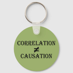 Correlation Does Not Equal Causation Key Ring
