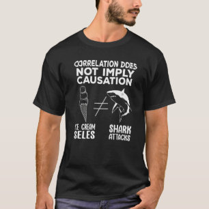 Correlation Does Not Imply Causation Shark attacks T-Shirt