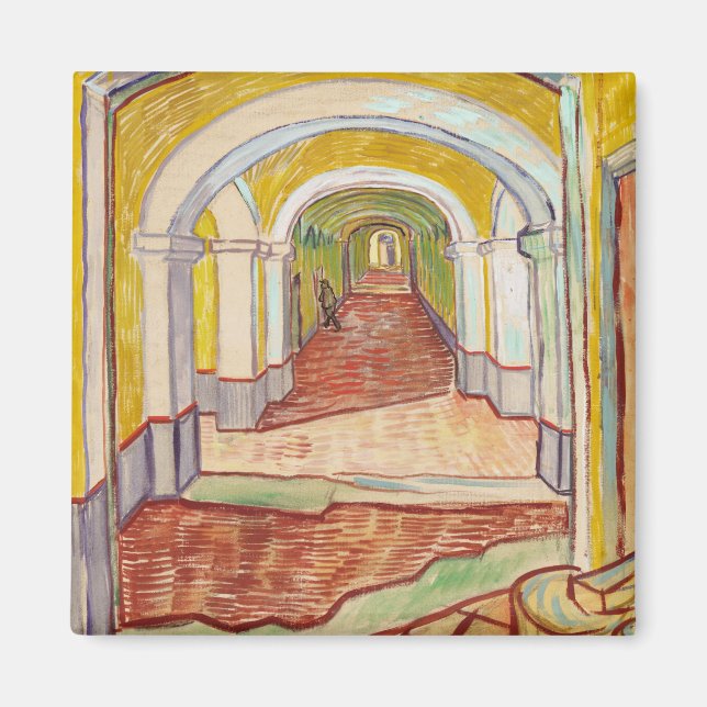 Corridor in the Asylum (by Vincent van Gogh) Magnet (Front)