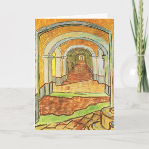 Corridor of Saint Paul Asylum by Vincent van Gogh Card