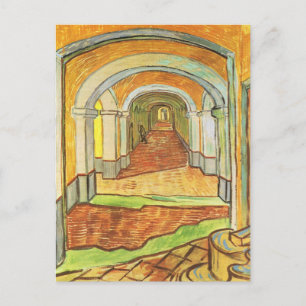 Corridor of Saint Paul Asylum by Vincent van Gogh Postcard
