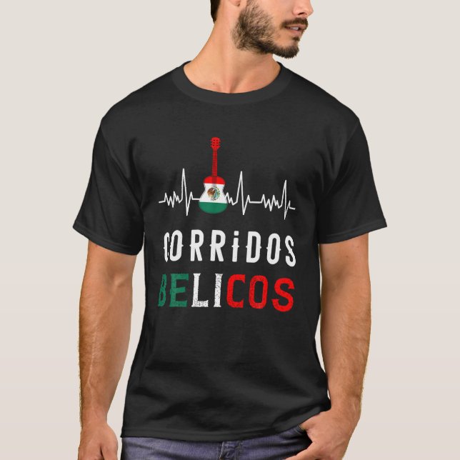 Corridos Belicos Tumbados Merch Camiseta M sica Me T-Shirt (Front)