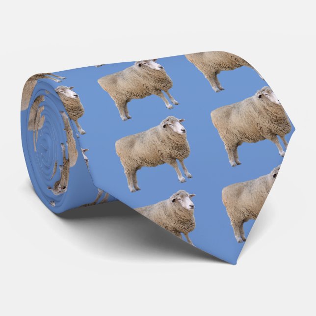 Corriedale sheep tie (Rolled)