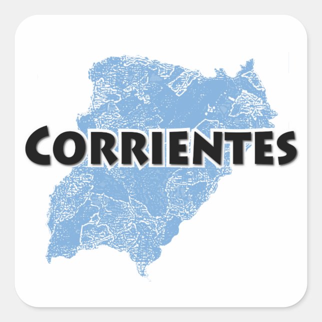 Corrientes Square Sticker (Front)
