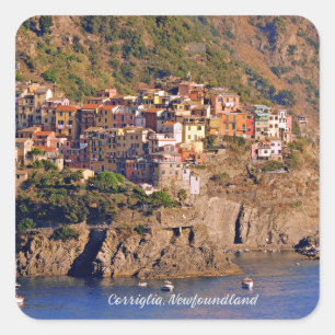 Corriglia, Newfoundland Square Sticker