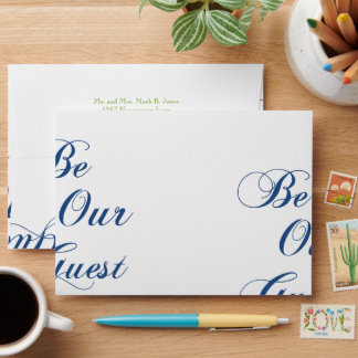 Corrin Calligraphy Modern Vintage Wedding Envelopes