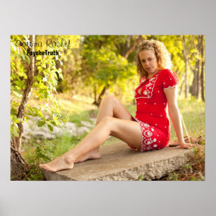 Corrina Rachel Red Dress Poster