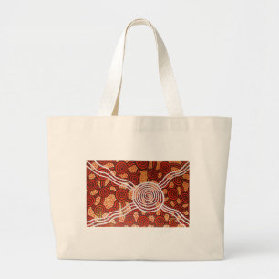 Corroboree II Aboriginal Art Large Tote Bag
