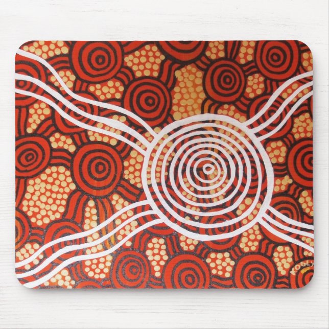Corroboree II Aboriginal Art Mouse Mat (Front)