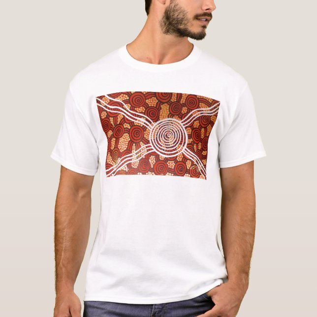 Corroboree II Aboriginal Art T-Shirt (Front)