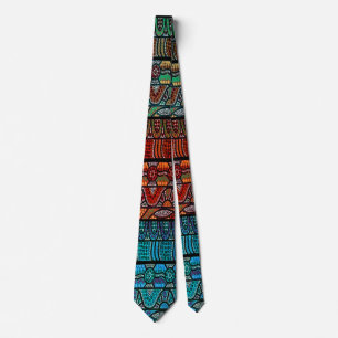 Corroboree Panel Aborigina Art Tie