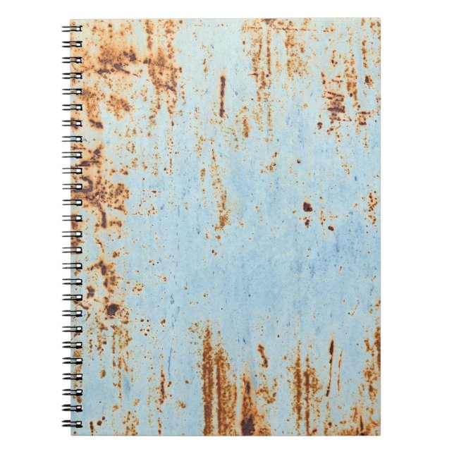 Corroded metal, grunge texture background. notebook (Front)