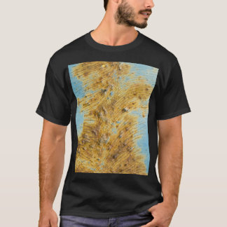 Corroded White Metal: Rust Streaks Texture T-Shirt