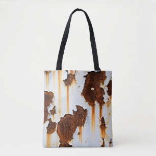Corroded White Rust Streaks Tote Bag