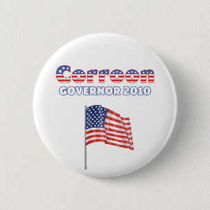 Corroon Patriotic American Flag 2010 Elections 6 Cm Round Badge