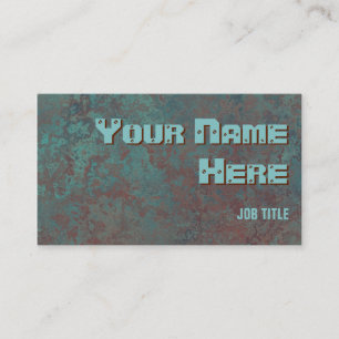 Corrosion "copper" print business card side text