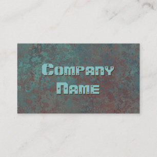 Corrosion "copper" print business card template