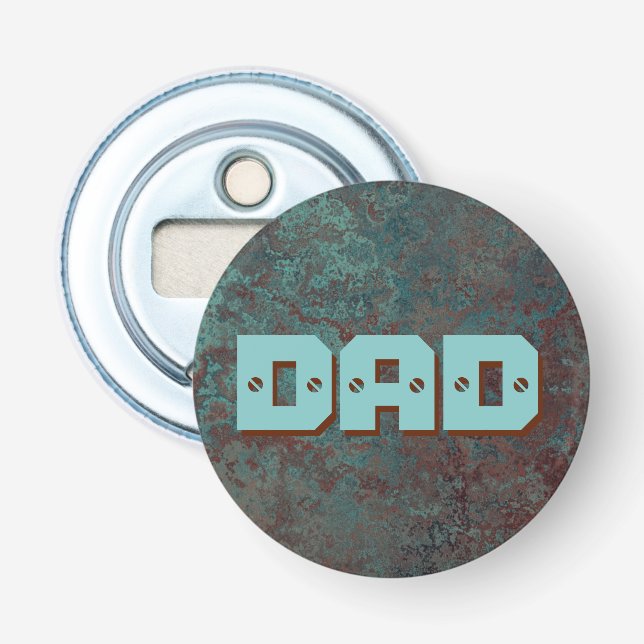 Corrosion "Copper" print DAD bottle opener (Front)