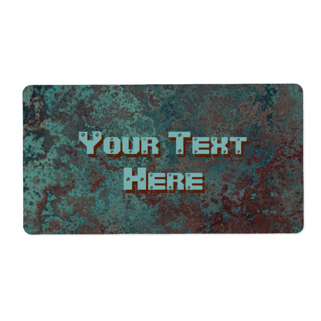 Corrosion "Copper" print labels large (Front)