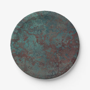 Corrosion "Copper" print paper plate