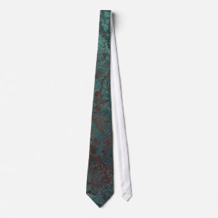 Corrosion "Copper" print tie