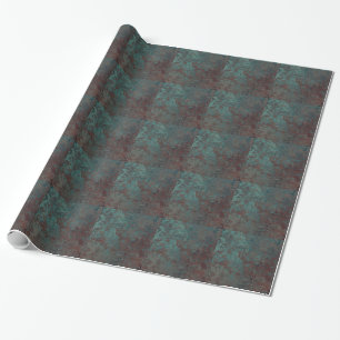 Corrosion " Copper" print tiled wrapping paper