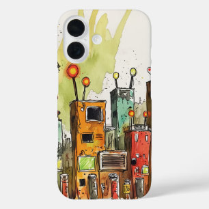 Corrugated cardboard construction iPhone 16 case