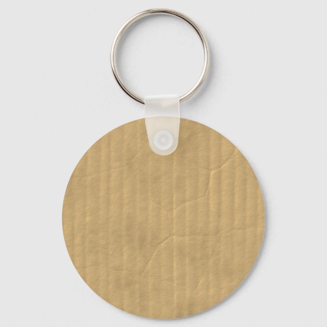 Corrugated Cardboard Texture Key Ring (Front)
