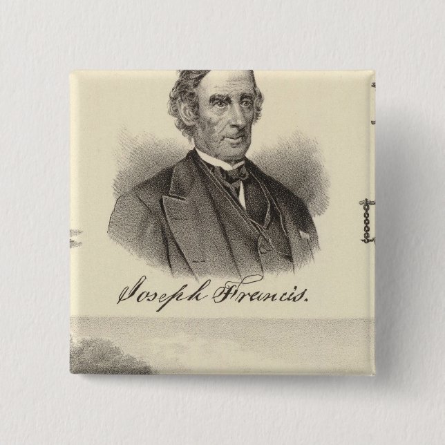 Corrugated iron steam yacht 15 cm square badge (Front)