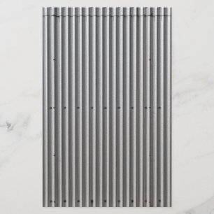 Corrugated Metal Background Stationery