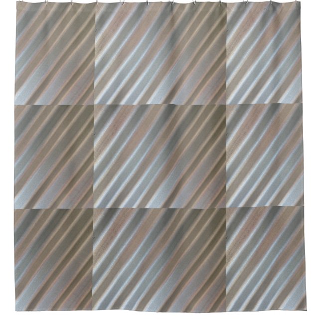 Corrugated Sheet Metal Shower Curtain (Front)