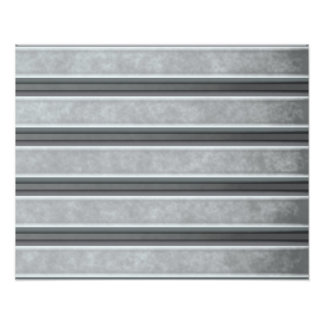 Corrugated Steel Textured Photo Print