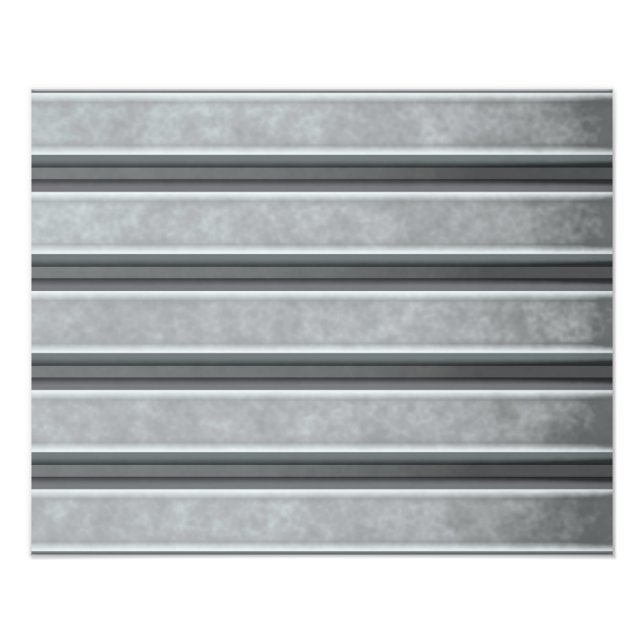 Corrugated Steel Textured Photo Print (Front)