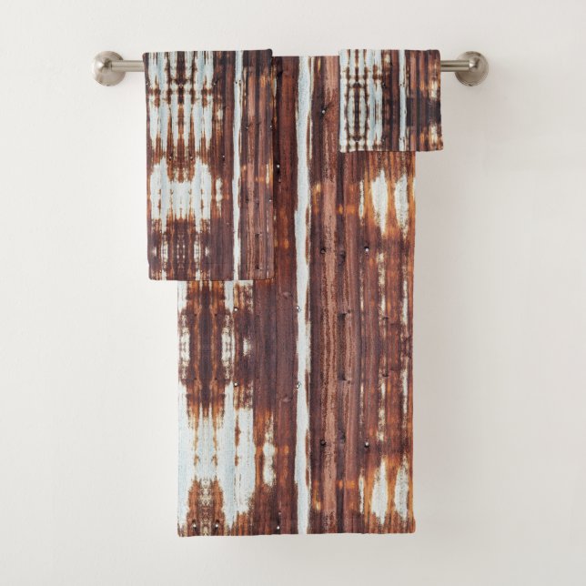 Corrugated tin roof sheets bath towel set (Insitu)